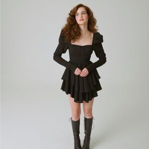 Selkie black dress nwot